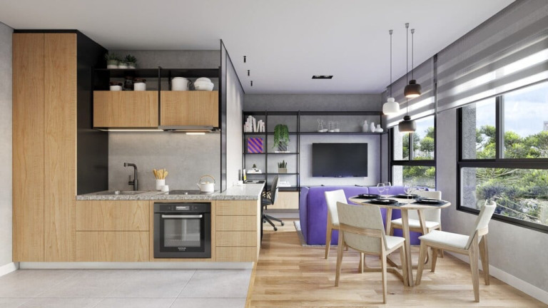 Imagem Imóvel com 1 Quarto à Venda, 26 m² em Novo Mundo - Curitiba