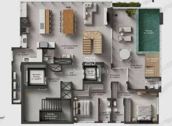 Imagem Cobertura com 5 Quartos à Venda, 301 m² em 2 Quadra Norte - Balneário Camboriú Imagem Cobertura com 5 Quartos à Venda, 301 m² em 2 Quadra Norte - Balneário Camboriú