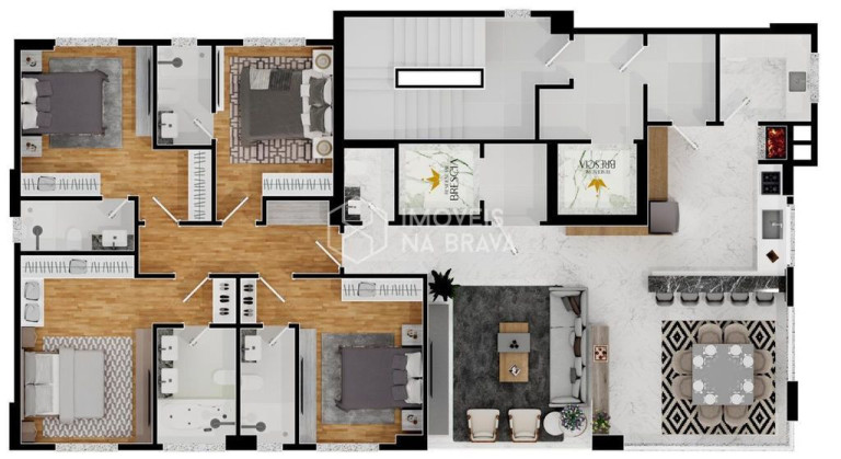 Imagem Apartamento com 4 Quartos à Venda, 171 m² em Centro - Balneário Camboriú