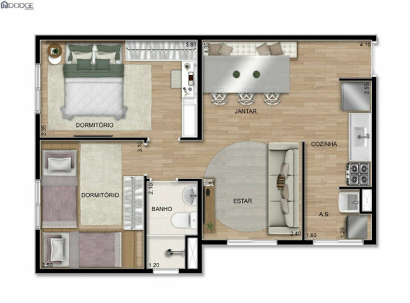 Imagem Apartamento com 2 Quartos à Venda, 43 m² em Jardim Campestre - São Bernardo Do Campo Imagem Apartamento com 2 Quartos à Venda, 43 m² em Jardim Campestre - São Bernardo Do Campo