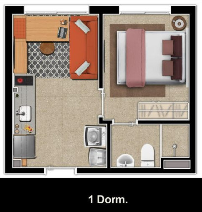 Imagem Apartamento com 2 Quartos à Venda, 34 m² em Liberdade - São Paulo Imagem Apartamento com 2 Quartos à Venda, 34 m² em Liberdade - São Paulo