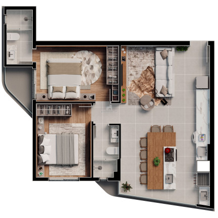 Imagem Apartamento com 2 Quartos à Venda, 72 m² em São Judas - Itajaí