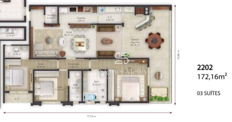 Imagem Apartamento com 3 Quartos à Venda, 172 m² em Ilhota - Itapema