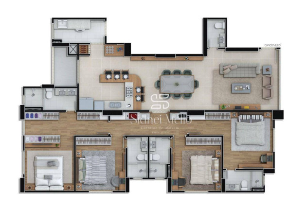 Imagem Apartamento com 4 Quartos à Venda, 151 m² em Quadra Mar Sul - Balneário Camboriú