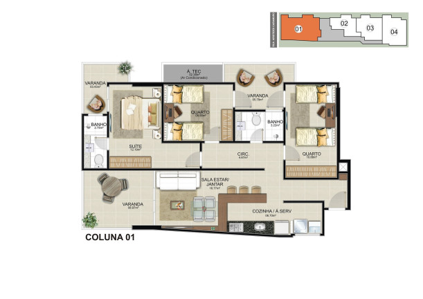Imagem Apartamento com 3 Quartos à Venda, 95 m² em Muquiçaba - Guarapari Imagem Apartamento com 3 Quartos à Venda, 95 m² em Muquiçaba - Guarapari