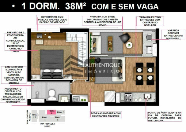 Imagem Apartamento com 2 Quartos à Venda, 62 m² em Brooklin - São Paulo