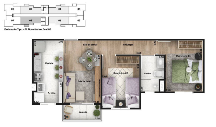 Imagem Apartamento com 2 Quartos à Venda, 46 m² em Recreio Estoril - Atibaia Imagem Apartamento com 2 Quartos à Venda, 46 m² em Recreio Estoril - Atibaia