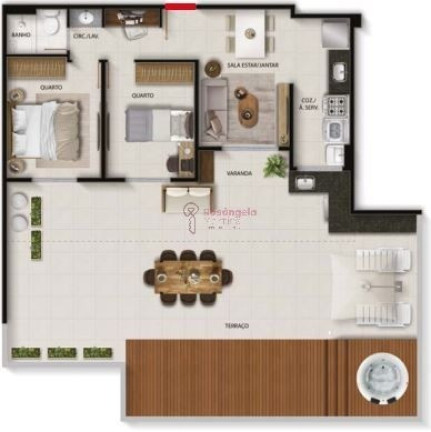 Imagem Apartamento com 2 Quartos à Venda, 45 m² em Coqueiral De Itaparica - Vila Velha