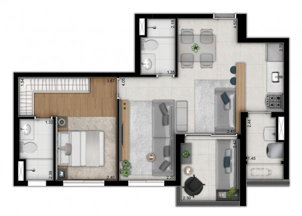 Imagem Apartamento com 1 Quarto à Venda, 37 m² em Vila Monte Alegre - São Paulo Imagem Apartamento com 1 Quarto à Venda, 37 m² em Vila Monte Alegre - São Paulo
