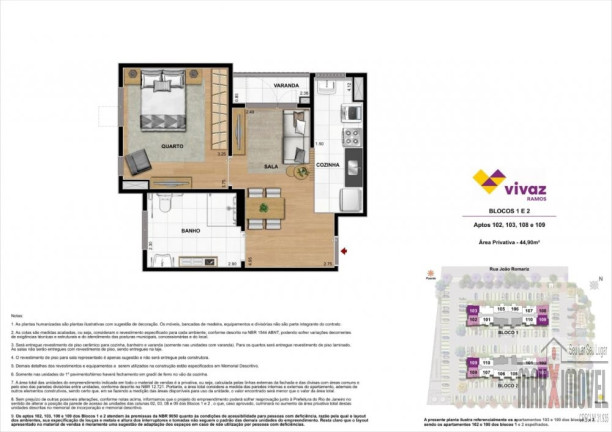 Imagem Apartamento com 2 Quartos à Venda, 45 m² em Ramos - Rio De Janeiro