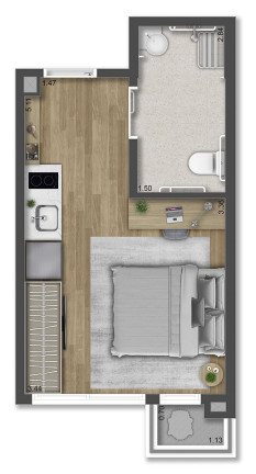 Imagem Imóvel com 1 Quarto à Venda, 23 m² em Jardim Das Acácias - São Paulo Imagem Imóvel com 1 Quarto à Venda, 23 m² em Jardim Das Acácias - São Paulo