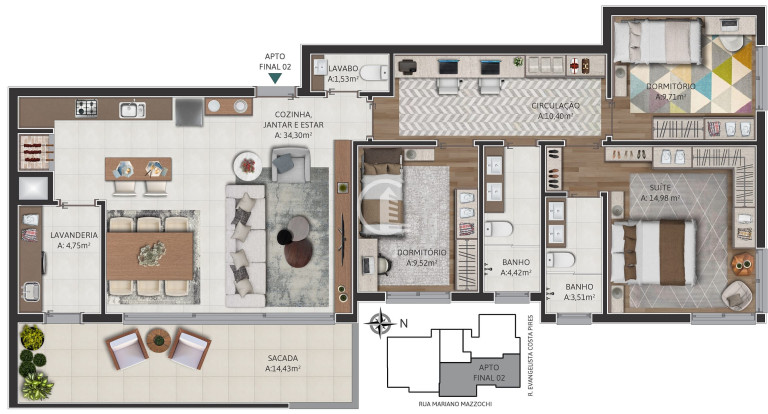 Imagem Apartamento com 3 Quartos à Venda, 129 m² em Cruzeiro - Caxias Do Sul Imagem Apartamento com 3 Quartos à Venda, 129 m² em Cruzeiro - Caxias Do Sul