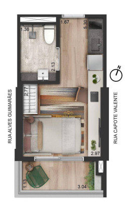 Imagem Studio com 1 Quarto à Venda, 20 m² em Pinheiros - São Paulo Imagem Studio com 1 Quarto à Venda, 20 m² em Pinheiros - São Paulo