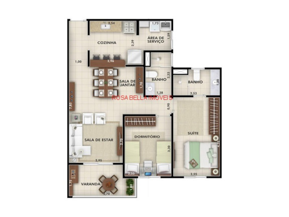 Imagem Apartamento com 2 Quartos à Venda, 72 m² em Jardim Rosinha - Itu Imagem Apartamento com 2 Quartos à Venda, 72 m² em Jardim Rosinha - Itu