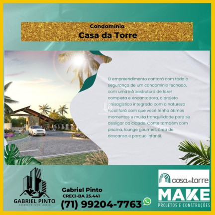 Imagem Terreno à Venda, 274 m² em Açu Da Torre - Mata De São João Imagem Terreno à Venda, 274 m² em Açu Da Torre - Mata De São João