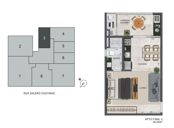 Imagem Apartamento com 1 Quarto à Venda, 50 m² em Itaguá - Ubatuba