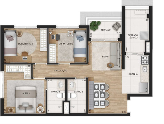 Imagem Imóvel com 3 Quartos à Venda, 69 m² em Tatuapé - São Paulo Imagem Imóvel com 3 Quartos à Venda, 69 m² em Tatuapé - São Paulo