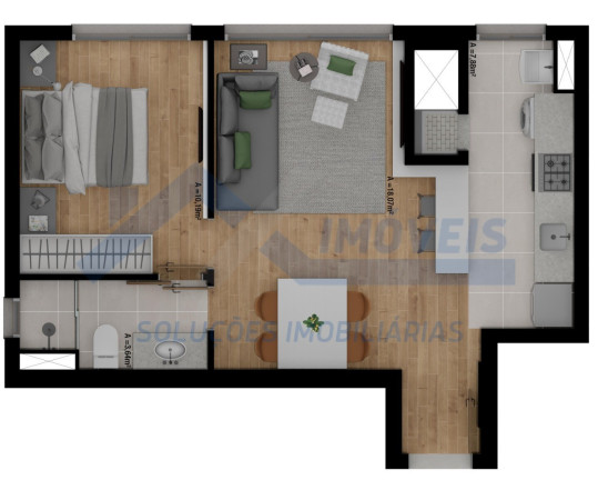 Imagem Imóvel com 1 Quarto à Venda, 46 m² em Passo Da Areia - Porto Alegre Imagem Imóvel com 1 Quarto à Venda, 46 m² em Passo Da Areia - Porto Alegre