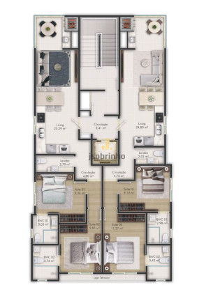 Apartamento com 2 Quartos à Venda, 66 m² em Meia Praia - Itapema