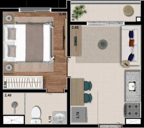 Imagem Imóvel com 1 Quarto à Venda, 24 m² em Saúde - São Paulo Imagem Imóvel com 1 Quarto à Venda, 24 m² em Saúde - São Paulo