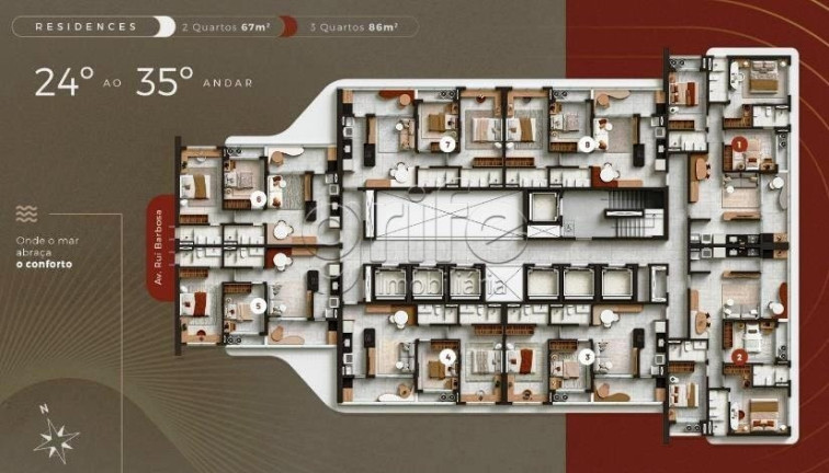 Imagem Apartamento com 2 Quartos à Venda, 67 m² em Meireles - Fortaleza