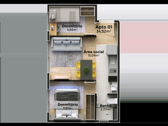 Imagem Imóvel com 1 Quarto à Venda, 20 m² em Glória - Porto Alegre Imagem Imóvel com 1 Quarto à Venda, 20 m² em Glória - Porto Alegre