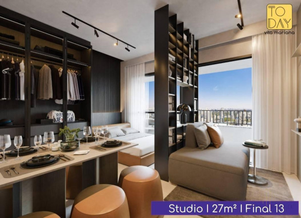 Imagem Studio com 1 Quarto à Venda, 27 m² em Vila Mariana - São Paulo