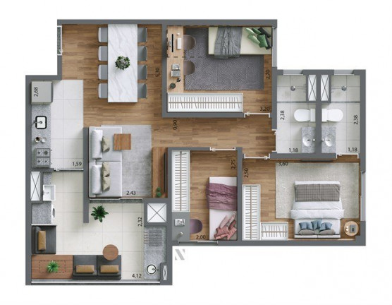 Imagem Apartamento com 3 Quartos à Venda, 69 m² em Pari - São Paulo Imagem Apartamento com 3 Quartos à Venda, 69 m² em Pari - São Paulo