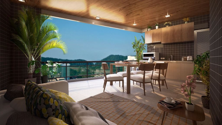 Imagem Apartamento com 2 Quartos à Venda, 110 m² em Canto Do Forte - Praia Grande