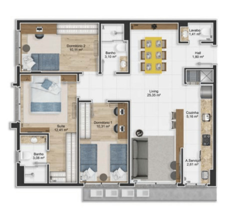 Imagem Apartamento com 2 Quartos à Venda, 63 m² em Petrópolis - Porto Alegre