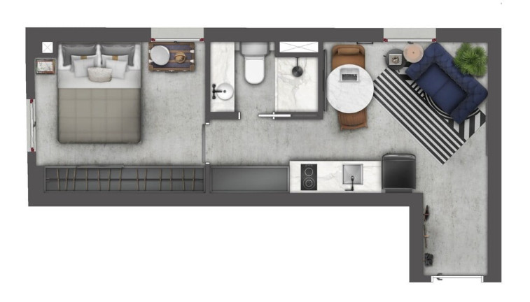 Imagem Imóvel com 1 Quarto à Venda, 29 m² em Floresta - Porto Alegre
