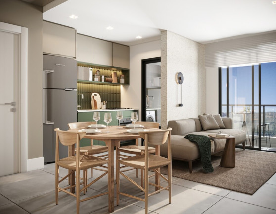 Imagem Apartamento com 1 Quarto à Venda, 28 m² em Centro - Curitiba
