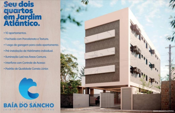 Apartamento com 2 Quartos à Venda, 10 m² em Jardim Atlântico - Olinda