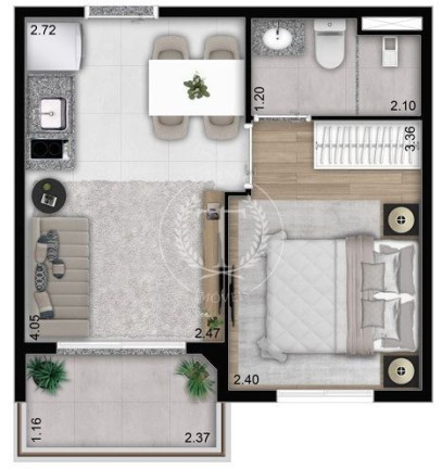 Imagem Apartamento com 2 Quartos à Venda, 27 m² em Perdizes - São Paulo Imagem Apartamento com 2 Quartos à Venda, 27 m² em Perdizes - São Paulo