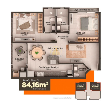 Imagem Apartamento com 2 Quartos à Venda, 80 m² em Centro - Camboriú Imagem Apartamento com 2 Quartos à Venda, 80 m² em Centro - Camboriú