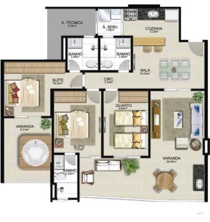 Imagem Apartamento com 2 Quartos à Venda, 85 m² em Enseada Azul - Guarapari Imagem Apartamento com 2 Quartos à Venda, 85 m² em Enseada Azul - Guarapari