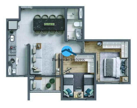 Imagem Apartamento com 2 Quartos à Venda, 50 m² em Rudge Ramos - São Bernardo Do Campo