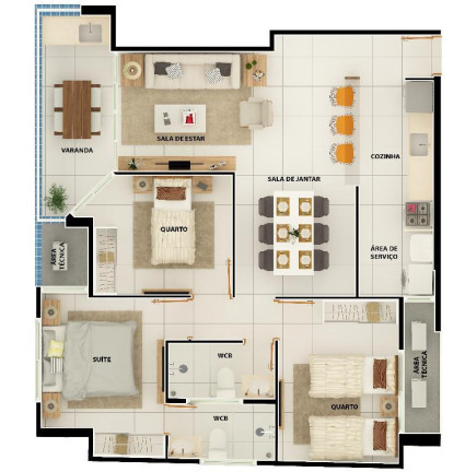 Imagem Apartamento com 2 Quartos à Venda, 84 m² em Camboinha - Cabedelo Imagem Apartamento com 2 Quartos à Venda, 84 m² em Camboinha - Cabedelo
