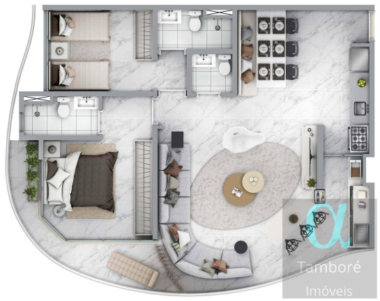 Imagem Apartamento com 2 Quartos à Venda, 89 m² em Dezoito Do Forte Empresarial/alphaville. - Barueri Imagem Apartamento com 2 Quartos à Venda, 89 m² em Dezoito Do Forte Empresarial/alphaville. - Barueri