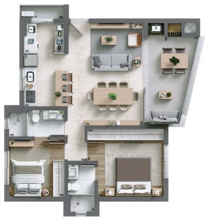 Imagem Apartamento com 3 Quartos à Venda, 115 m² em água Verde - Curitiba