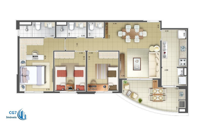 Imagem Apartamento com 3 Quartos à Venda, 86 m² em Alphaville Empresarial - Barueri Imagem Apartamento com 3 Quartos à Venda, 86 m² em Alphaville Empresarial - Barueri