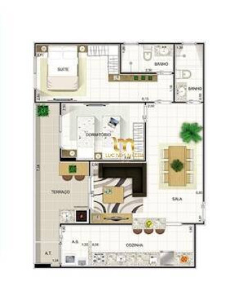 Imagem Apartamento com 2 Quartos à Venda, 76 m² em Mirim - Praia Grande