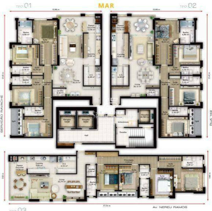 Imagem Apartamento com 4 Quartos à Venda, 168 m² em Meia Praia - Itapema