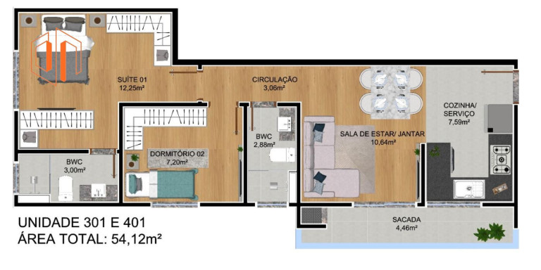 Imagem Apartamento com 2 Quartos à Venda, 47 m² em Parque Da Fonte - São José Dos Pinhais Imagem Apartamento com 2 Quartos à Venda, 47 m² em Parque Da Fonte - São José Dos Pinhais