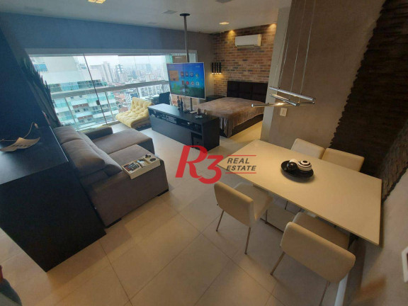 Imagem Apartamento com 1 Quarto à Venda, 57 m² em Gonzaga - Santos Imagem Apartamento com 1 Quarto à Venda, 57 m² em Gonzaga - Santos