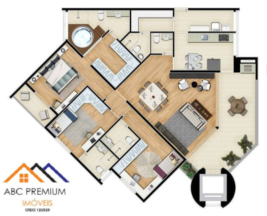Imagem Apartamento com 3 Quartos à Venda, 160 m² em Vila Guiomar - Santo André