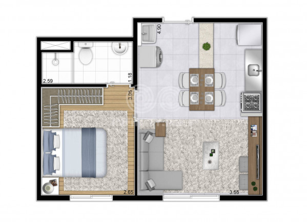 Imagem Apartamento com 1 Quarto à Venda, 27 m² em Jardim Planalto - São Paulo Imagem Apartamento com 1 Quarto à Venda, 27 m² em Jardim Planalto - São Paulo