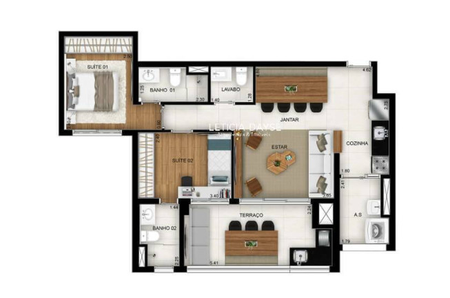 Imagem Apartamento com 2 Quartos à Venda, em Santo Amaro - São Paulo Imagem Apartamento com 2 Quartos à Venda, em Santo Amaro - São Paulo