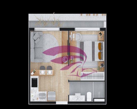 Imagem Imóvel com 1 Quarto à Venda, 49 m² em Batel - Curitiba Imagem Imóvel com 1 Quarto à Venda, 49 m² em Batel - Curitiba