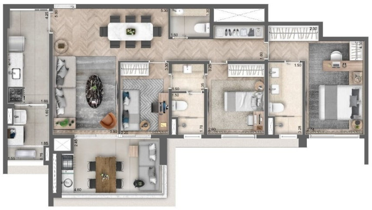 Imagem Apartamento com 3 Quartos à Venda, 111 m² em Campo Belo - São Paulo